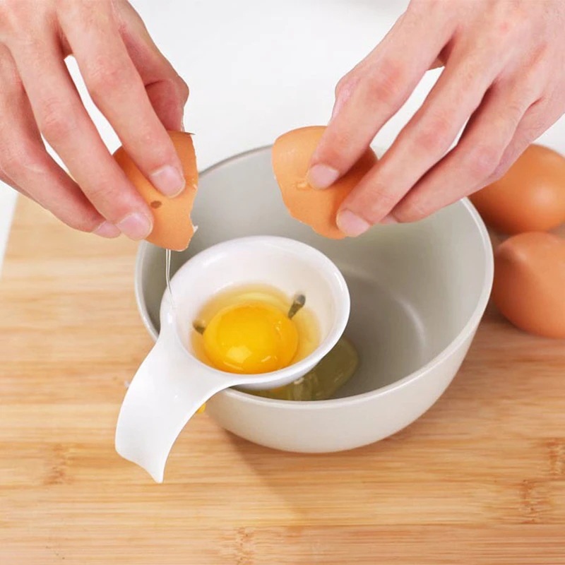 2Pcs Gadget Egg Yolk White Separator Holder Sieve Funny Divider Kitchen  Tools