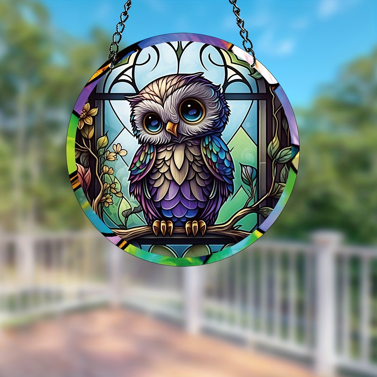 Owls Suncatcher Window Whimsigoth Home Decor Perfect Gift - Temu