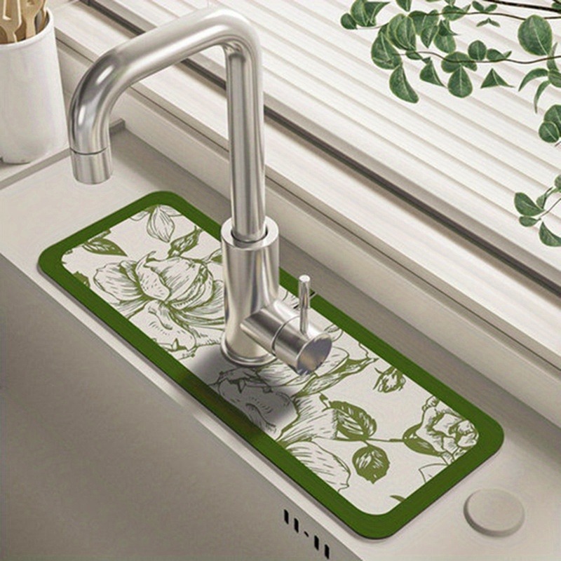 One Kitchen Drainer Mat Faucet Splash Proof Mat Kitchen Sink