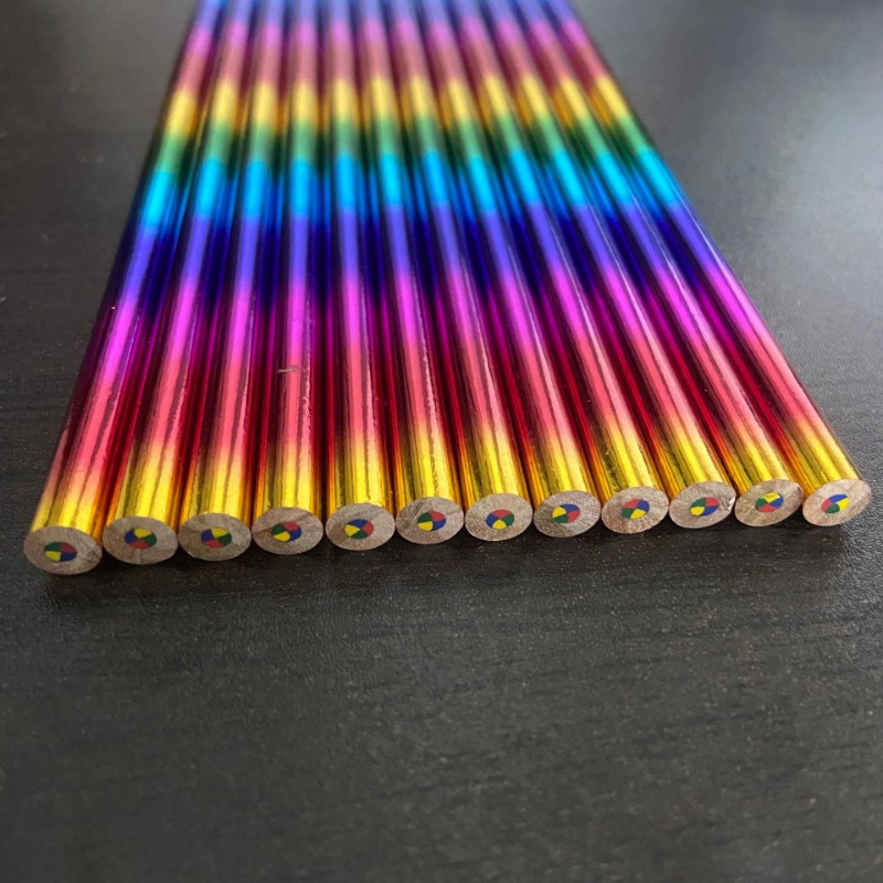 4 Color Rainbow Pen Diy Creative Colorful Rainbow Pencil - Temu