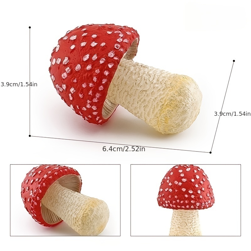 Pvc Simulation Mushroom Model Real Mushroom Mushroom - Temu