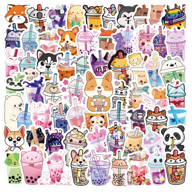 Cute Milk Stickers - Temu Japan