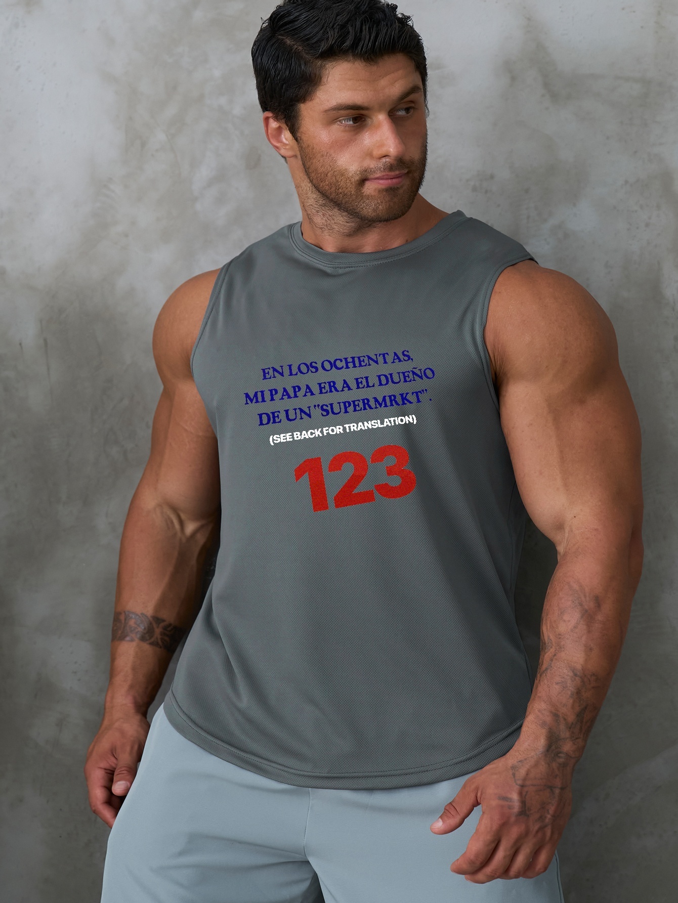 Oversized Men's Tank Top Números Letras Impresión Camisetas - Temu Chile