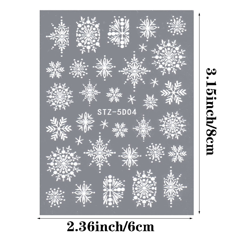 Snowflake Sticker with 3 Designs