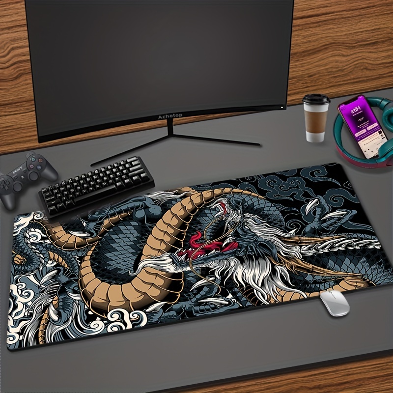 Large Game Mouse Pad Dragon Gaming Accessories Hd - Temu