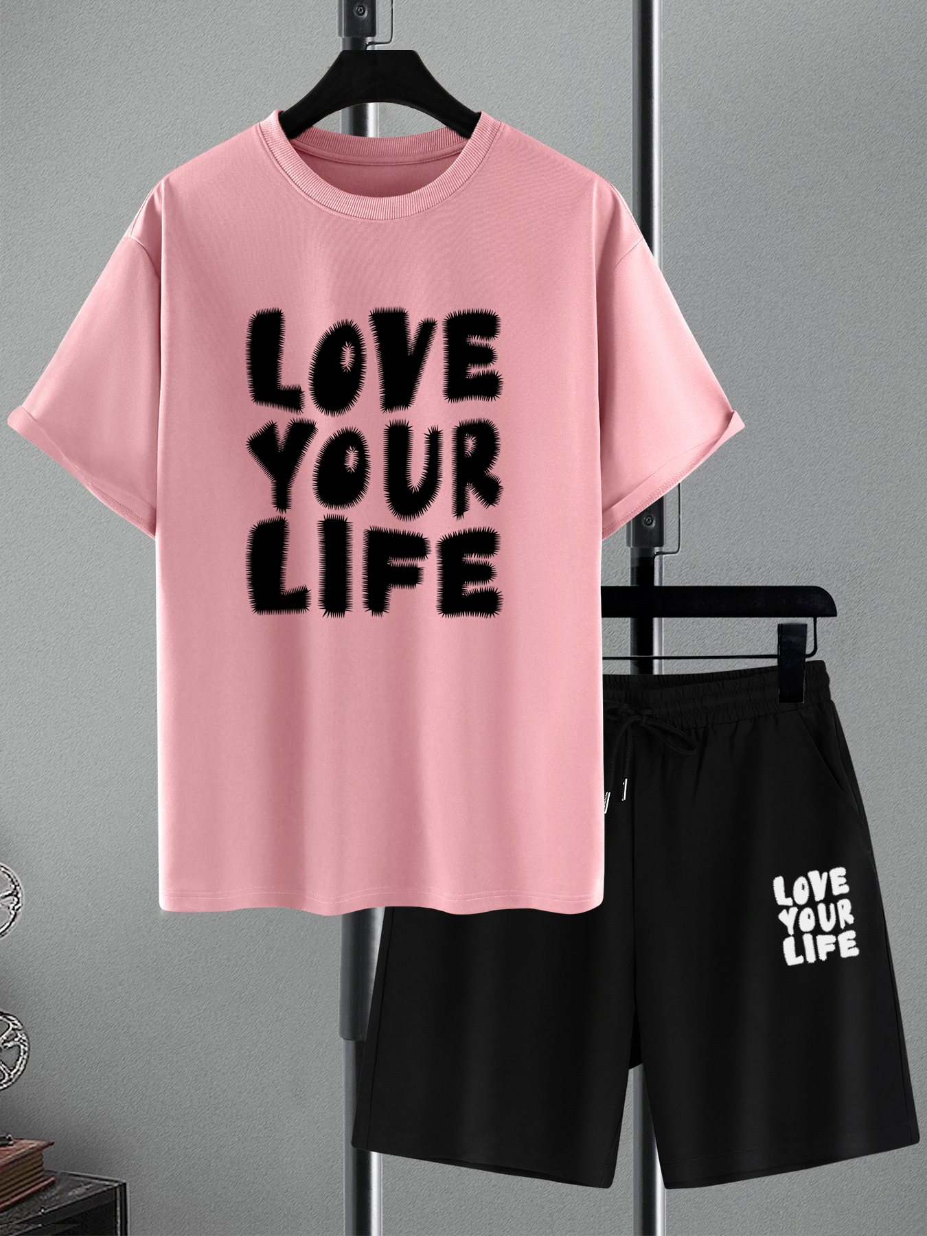 Plus Size Mens Love Your Life No Atlanta Print T Shirt For Summer Oversized  Trendy Short Sleeve Tops For Big Tall Males Mens Clothing, Free Shipping,  Free Returns