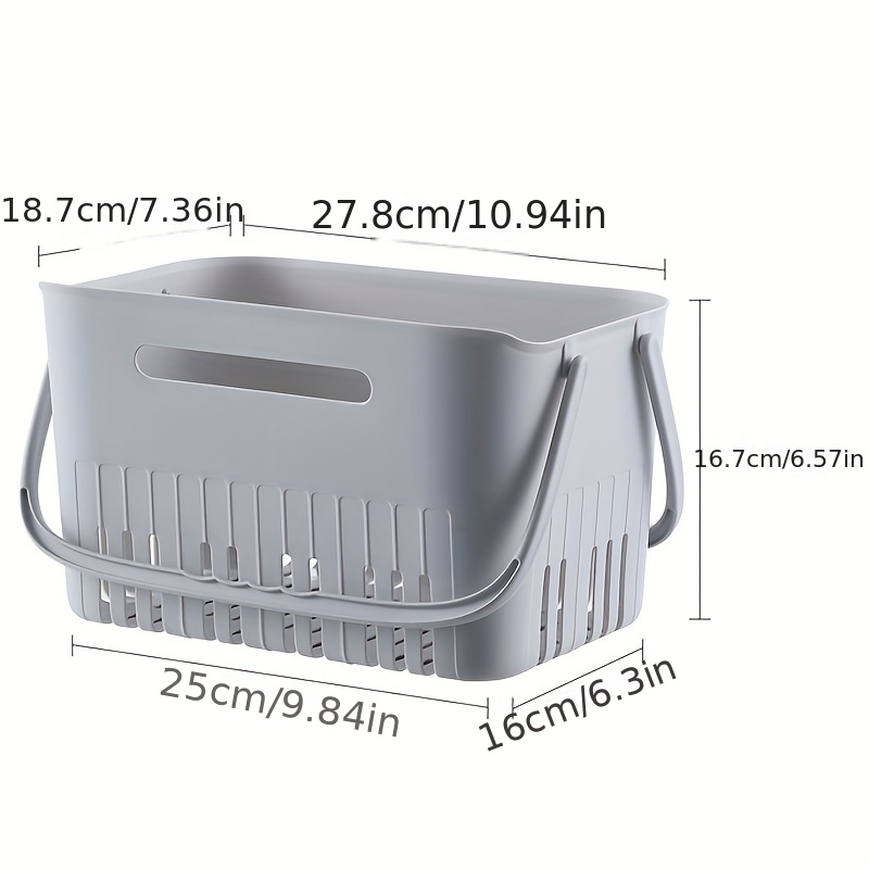 Plastic Portable Bath Basket Shower Supplies Storage And - Temu