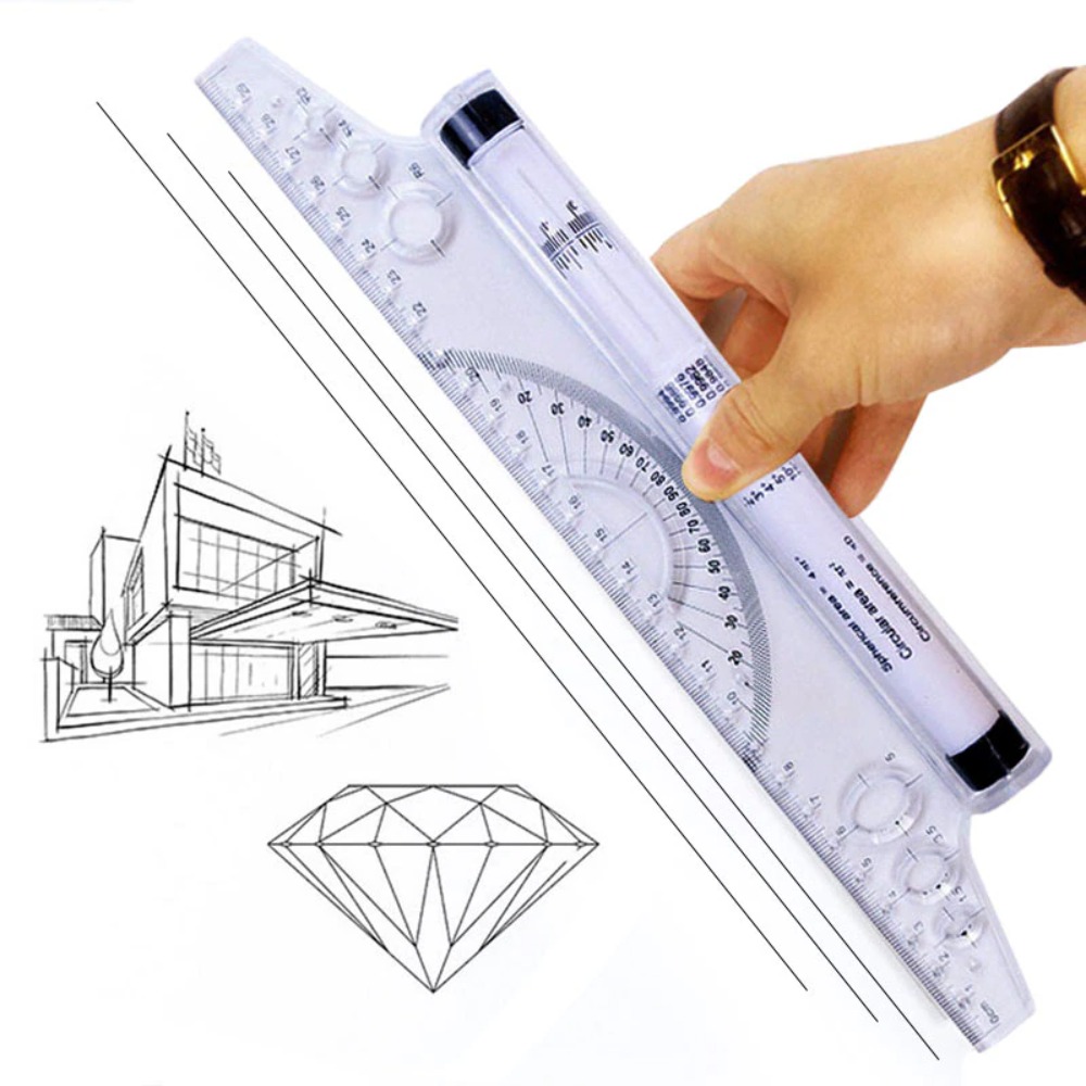 Parallel Ruler Art Clothing Drawing Ruler Angle Rolling - Temu