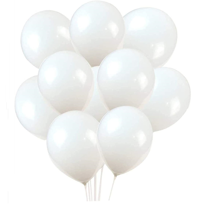 Ballon en Latex blanc de 5/10/12/18/36 pouces, décoration de