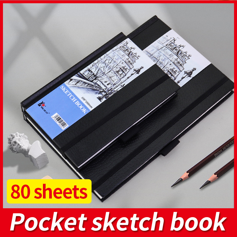 1pc, SketchBook 80Sheet 4.59oz Hand Sketching Drawing Notebook Journal  Planner For Student Artist Painting Art Supplies, School Supplies, Back To  Scho