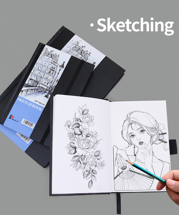 1pc SketchBook 80Sheet 130g Cuaderno De Dibujo A Mano Para - Temu