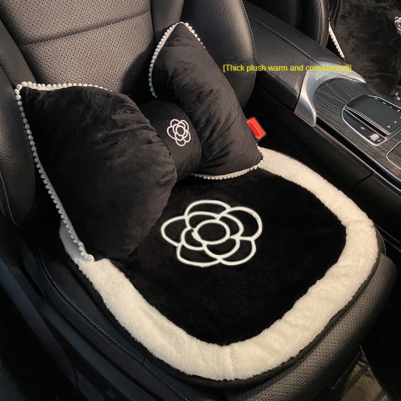 Car Plush Seat Cushion Winter Wool Car Mat Short Imitation - Temu