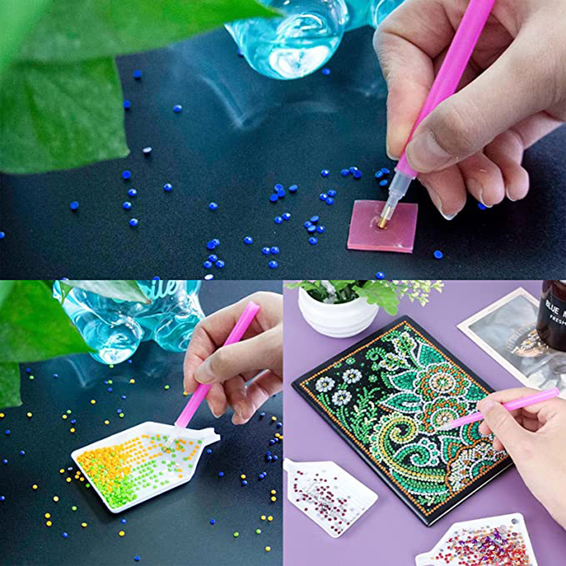 5PCS Plastic DIY Diamond Painting Trays, Art Painting Bead Sorting