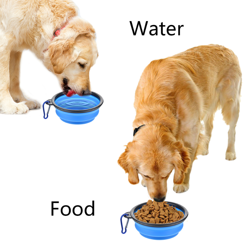 1pc 350ml 1000ml collapsible silicone pet bowl durable food container portable and foldable ideal for outdoor camping and travel   accessory for puppy owners Product details 1