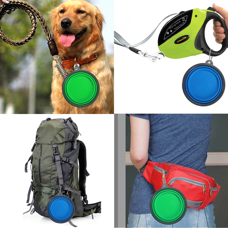 1pc 350ml 1000ml collapsible silicone pet bowl durable food container portable and foldable ideal for outdoor camping and travel   accessory for puppy owners Product details 3
