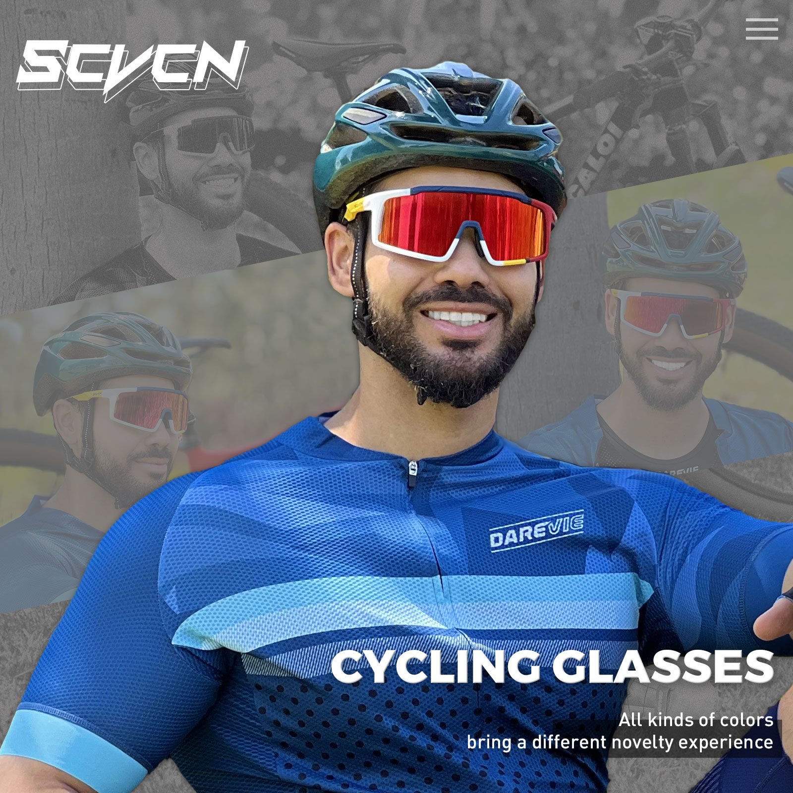 Scvcn New Design Cycling Glasses, Uv400 Mountain Bike Sunglasses Or Road  Bike Eyewear For Outdoor Activities Such As Cycling, Driving, Fishing,  Running, Golf, Baseball, Beach