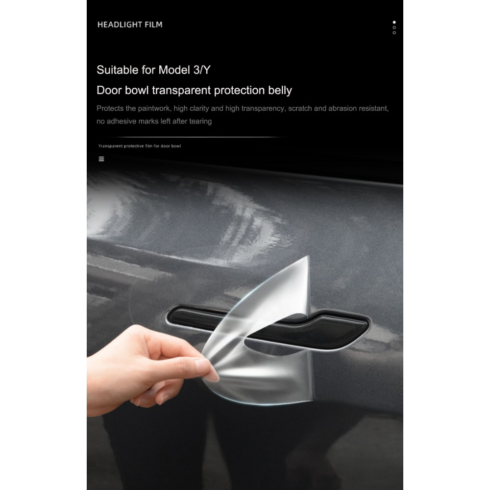 Leuchtende Autotürgriffabdeckung, fluoreszierender Türgriffschutz gegen  Kratzer für Model 3 Y - Temu Germany