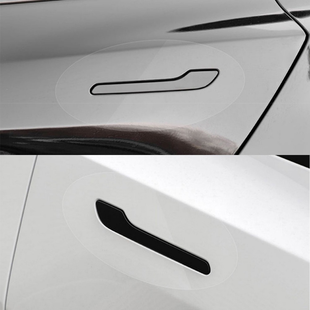 Kaufe Für Tesla Modell 3 Modell Y 2021 Türgriff Schutz Abdeckung Auto  Zubehör Refit Zubehör Trim Dekoration