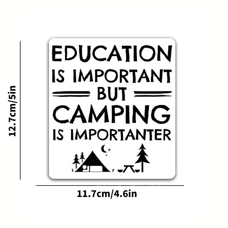 Education Important Fishing Importanter Vinyl Decal Stickers - Temu