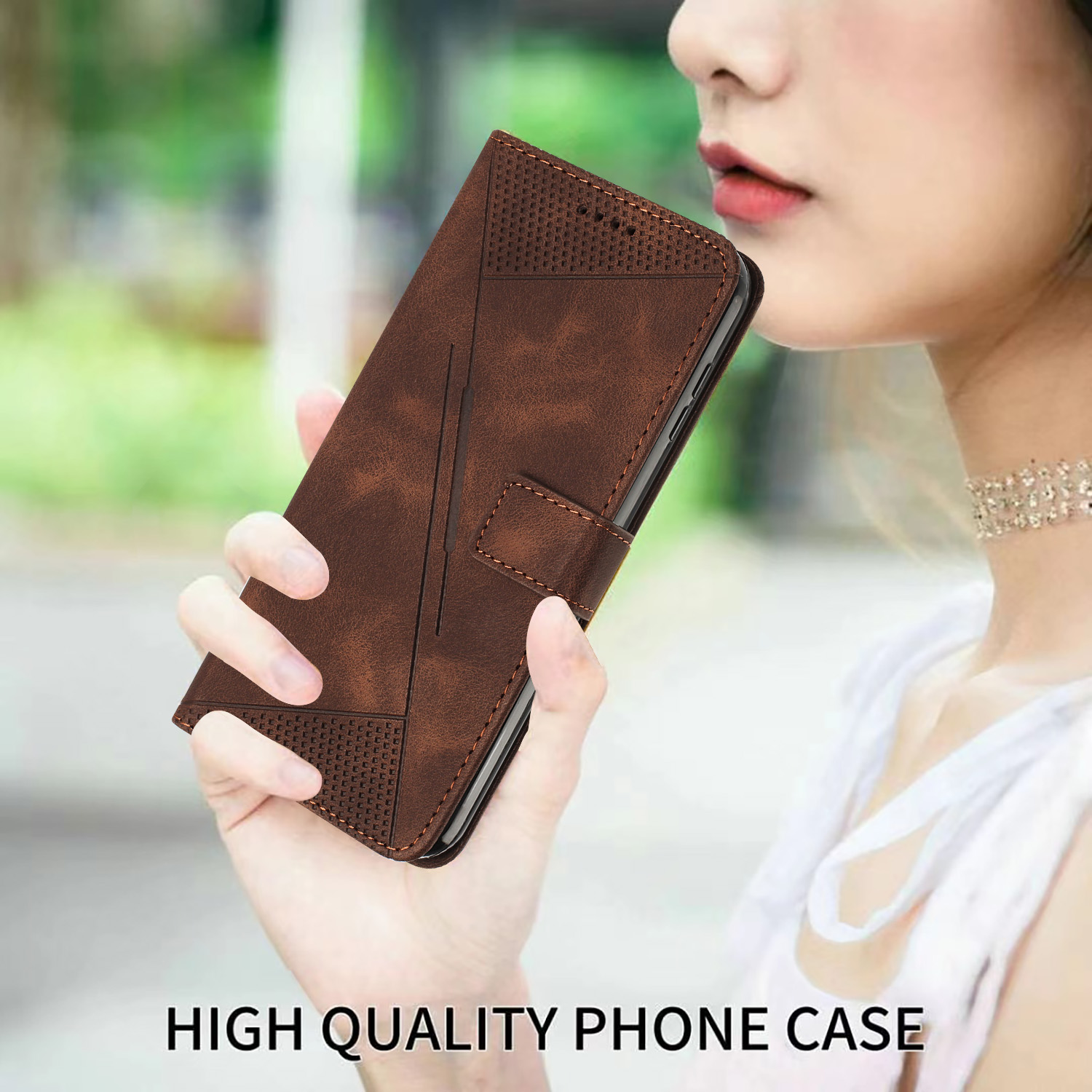 For Samsung S23 S22 S21 S20 S10 S9 Note20 Luxury Leather Square