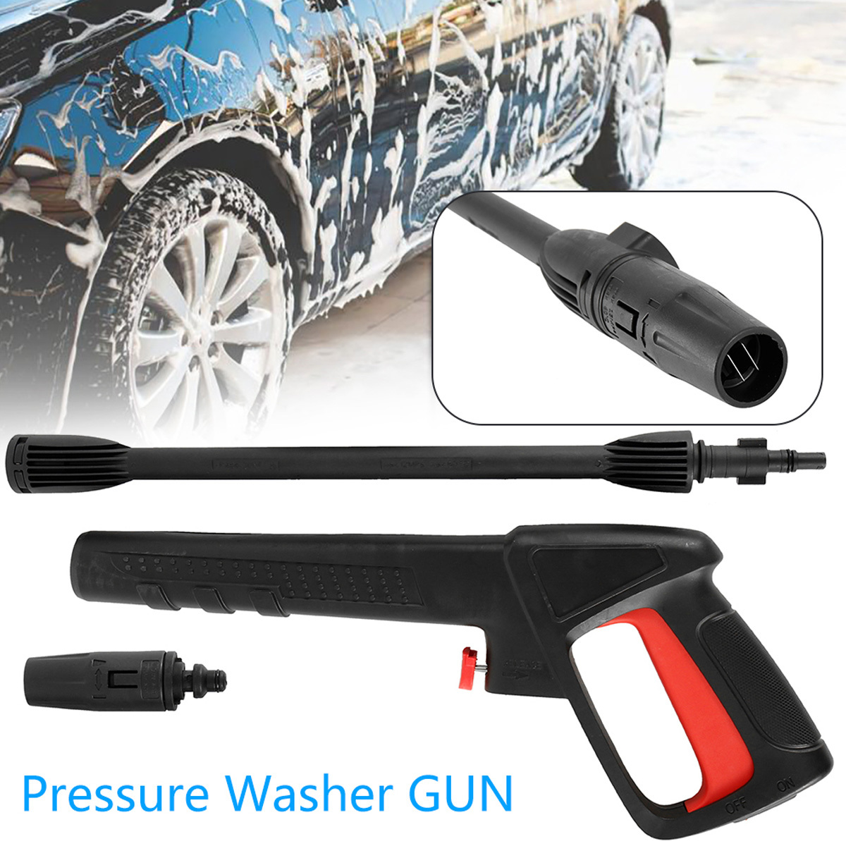 16mpa High Pressure Washer Gun With Spray Nozzle Tip - Temu
