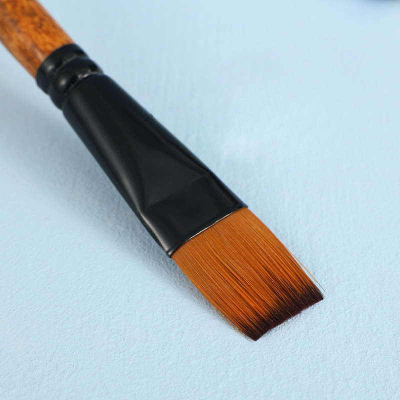 Wood Grain Professional Nylon Paint Brush Oil Watercolor Paint Brushes For  Gouache Acrylic Oil Paintbrush Art Painting Supplies