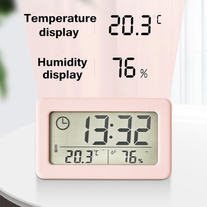 LED Digital Thermometer Hygrometer Indoor Multifunction Desktop