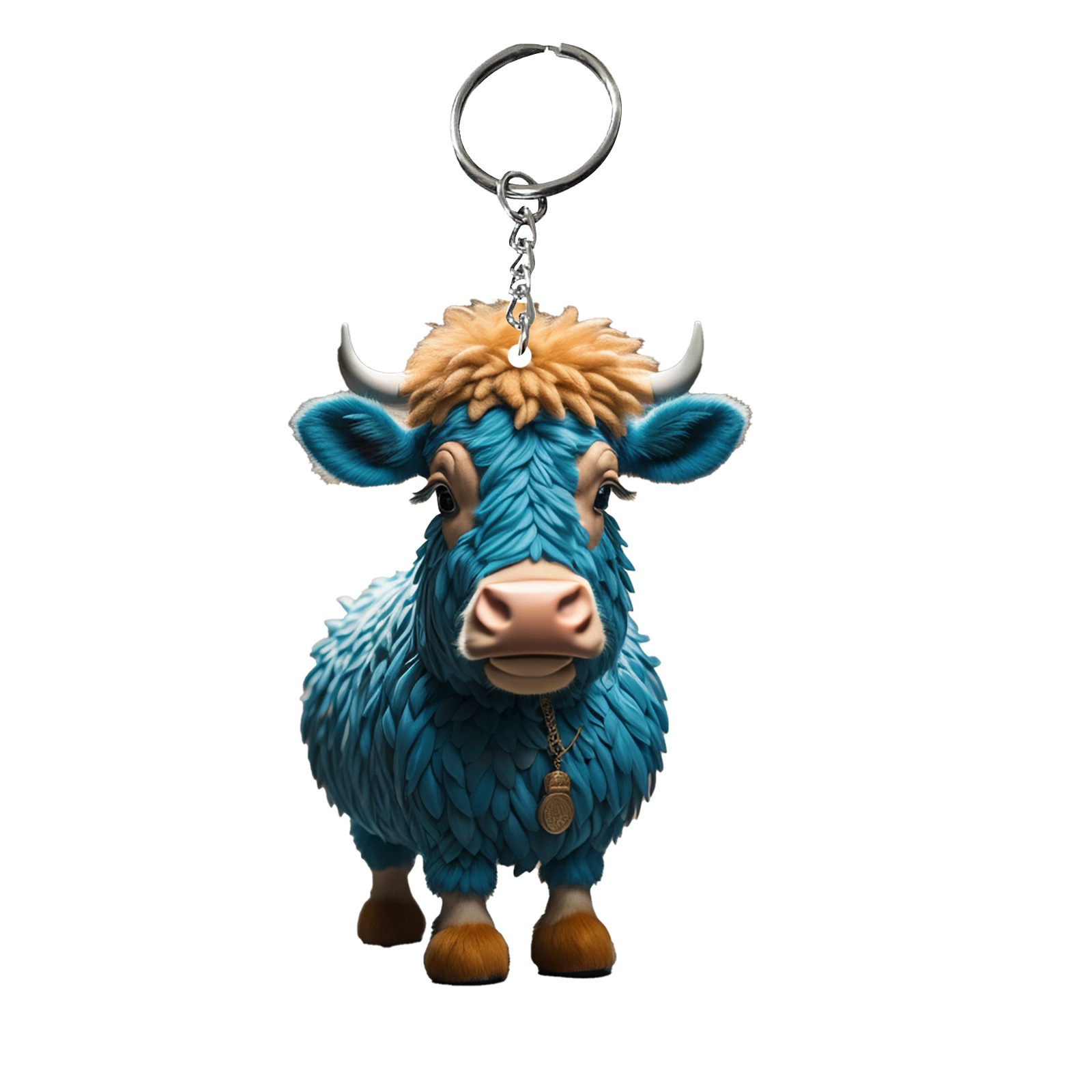 Highland Coo Keyring