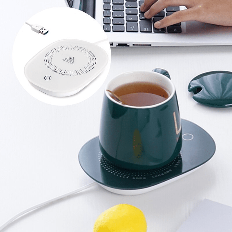 Coffee Mug Warmer - Desktop Beverage Warmer - Electric Cup Warmer Tea Water  Cocoa Milk for Office Desk and Home Use 110V 35W Best Gift for Coffee