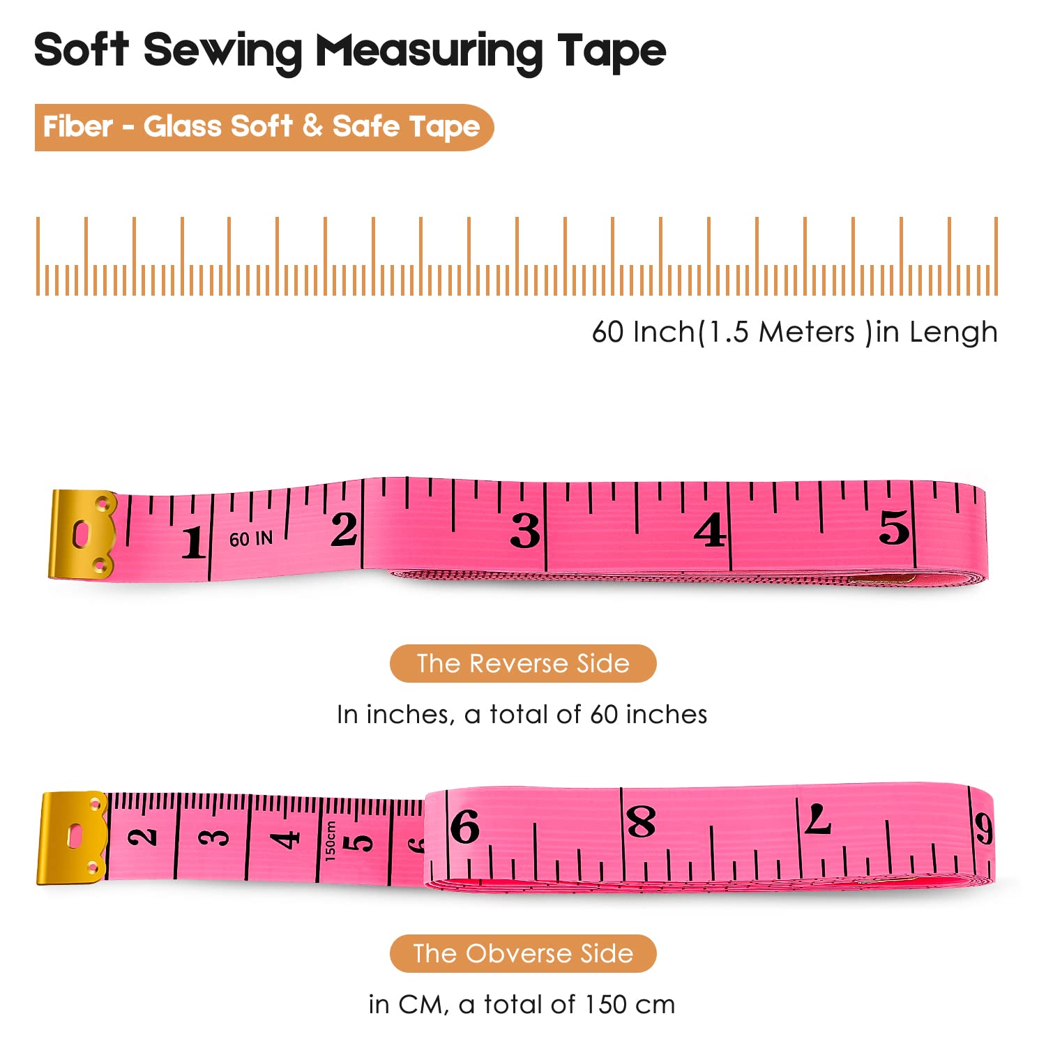 150cm 60 Inch Soft Tape Measure Tape Measure Measure For Sewing Tailor  Seamstress Cloth