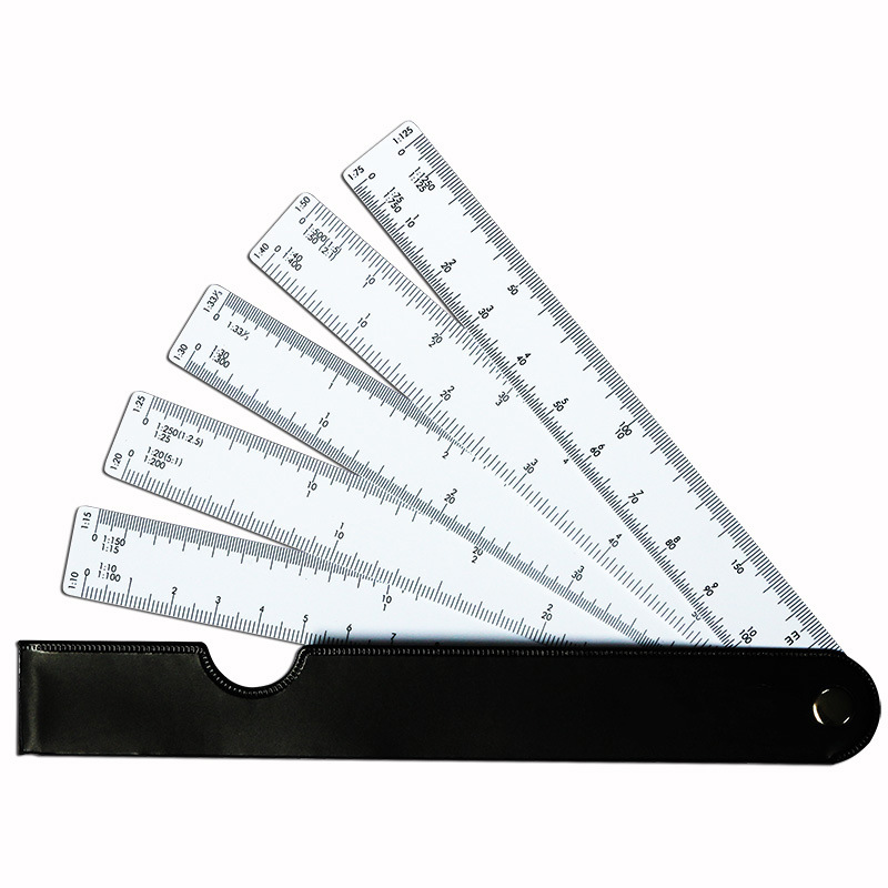 12 Inch Architectural Scale Ruler, 12 Aluminum Architect Scale