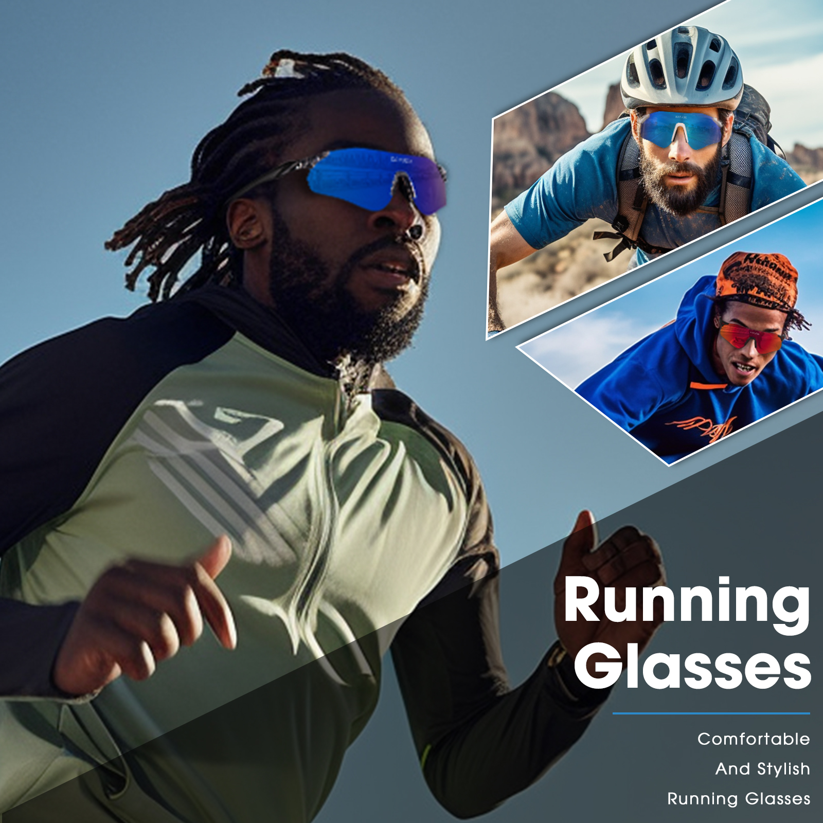 Super Light Running Photochromic Cycling Sunglasses Men Women Trendy  Rimless One Piece Outdoor Sports Goggles, Free Shipping New Users