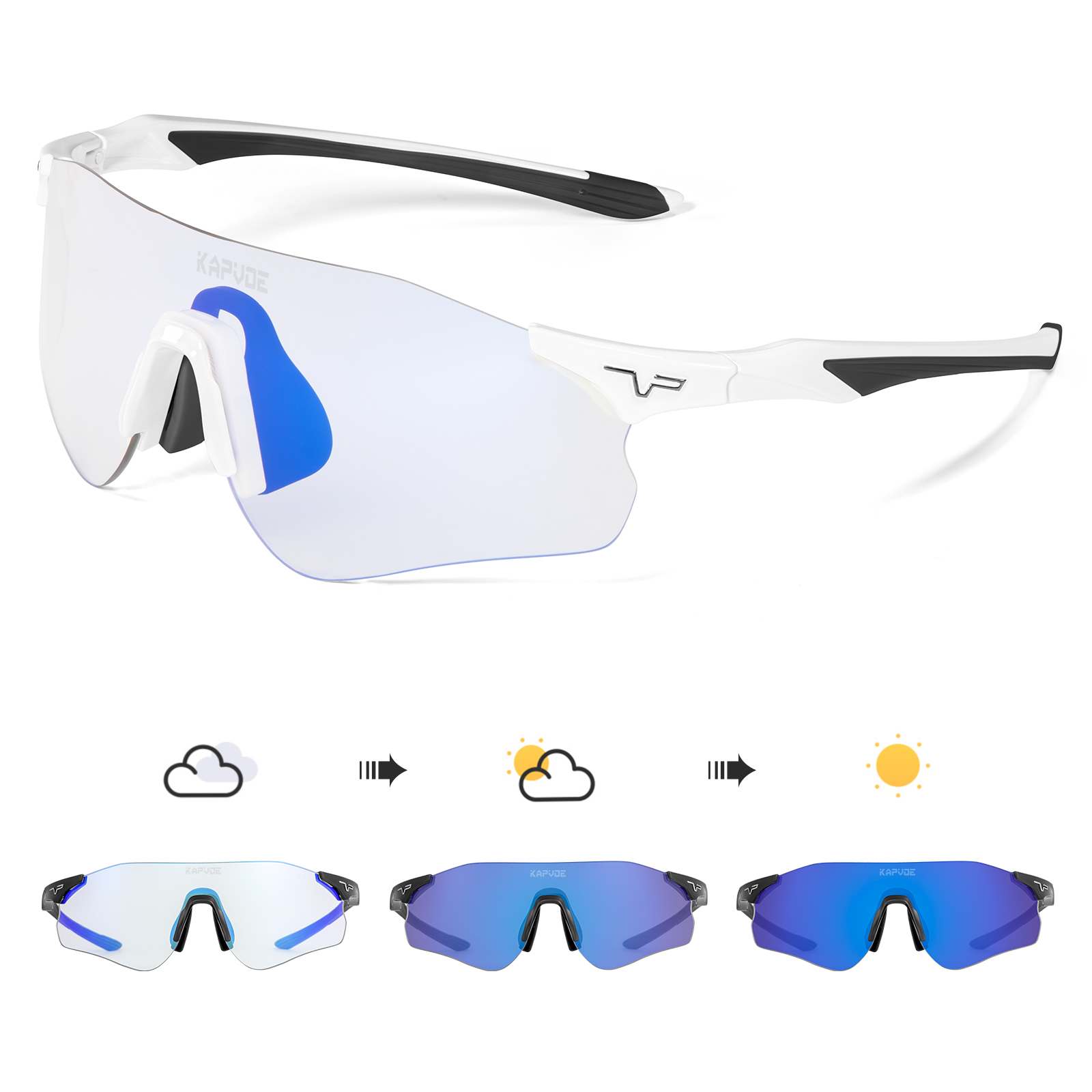 UV400 Rimless Sport Bike Sunglasses For Men And Women Ideal For