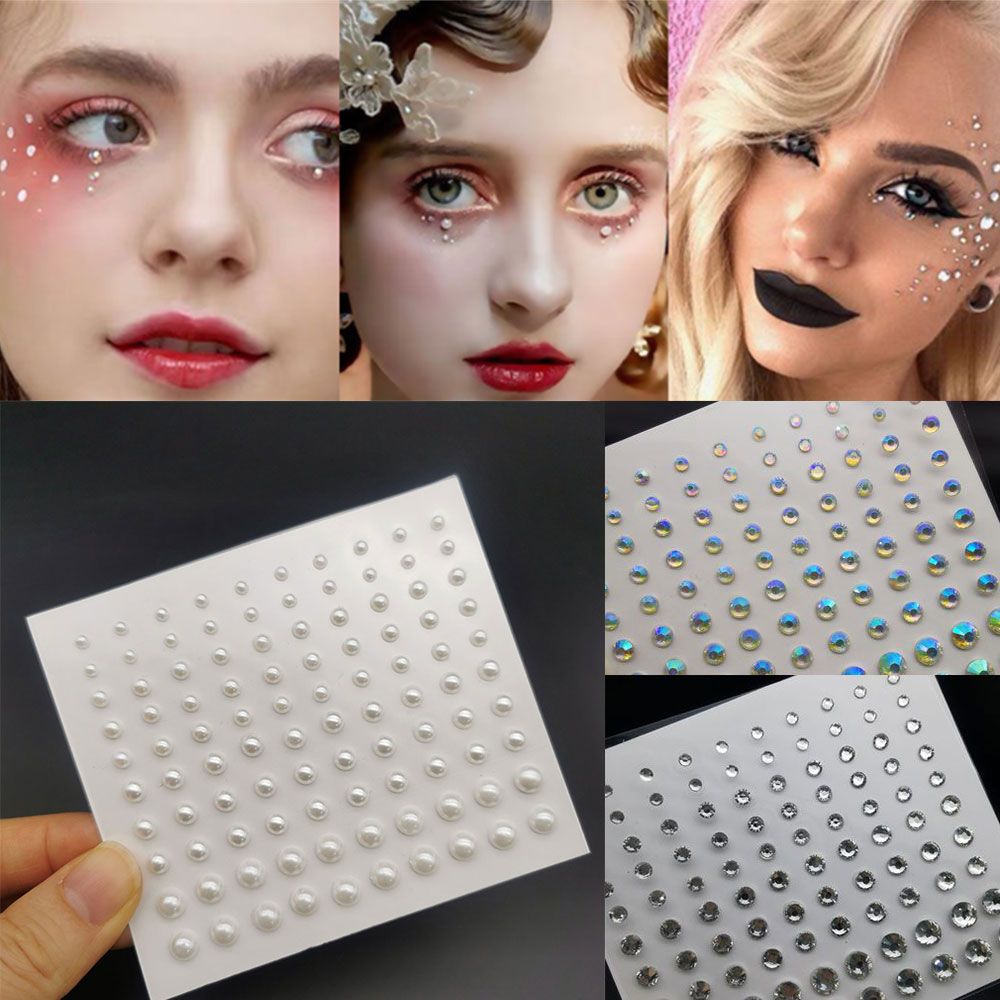 Tear Drill Tattoo Diamond Makeup Eyeshadow Face Sticker Jewels Shiny  Rhinestone