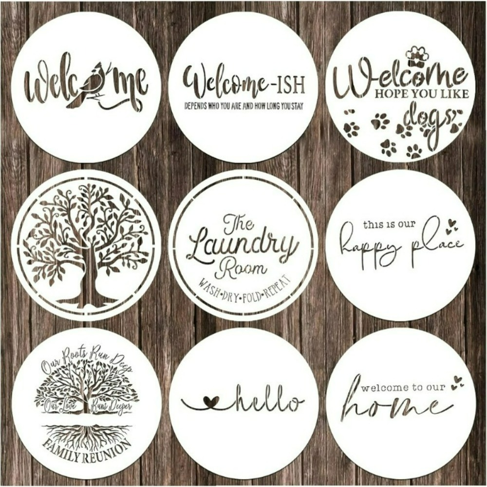 Stencils Painting Stencil Circle Templates Drawing Template Wall