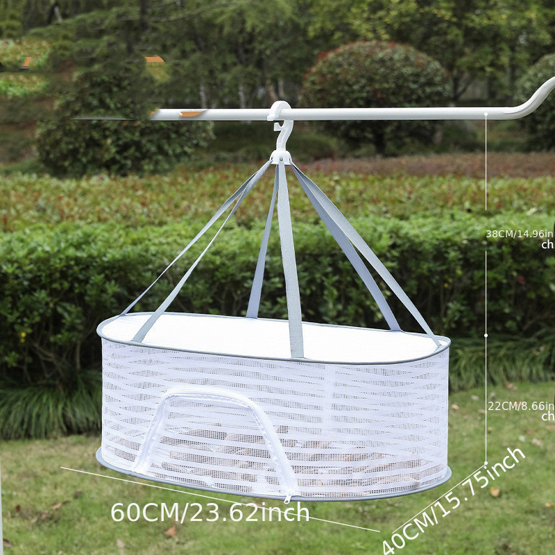 1pc Multi Functional Dustproof Drying Basket 1 3 Layers Folding