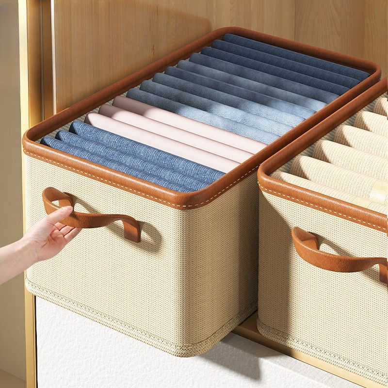 Foldable Storage Box Bedroom Clothes Finishing Storage - Temu