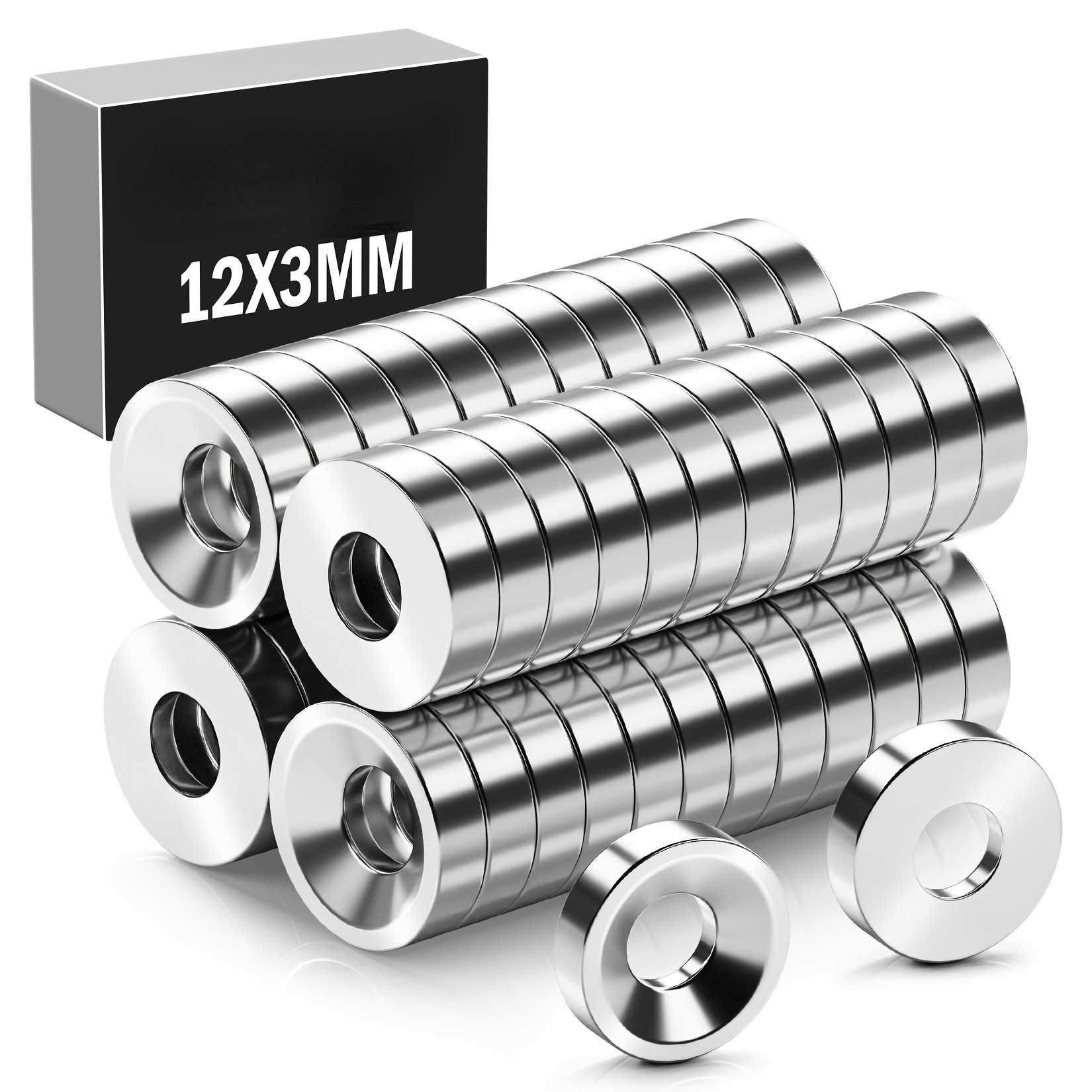 20pcs Super Strong Neodymium Magnets With Hole - Perfect for Tool