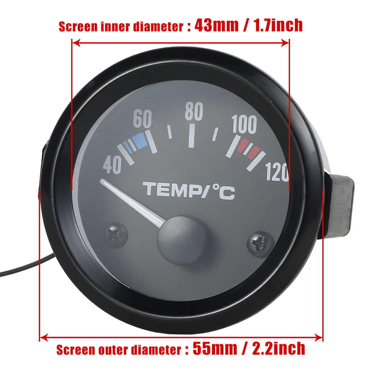 52mm 20‑150 °C 12V - Qiilu Water Temperature Gauge Digital LED Car Water  Temp Gauge Temperature Meter W/Sensor 52mm 20?150 ｰC for 12V Auto
