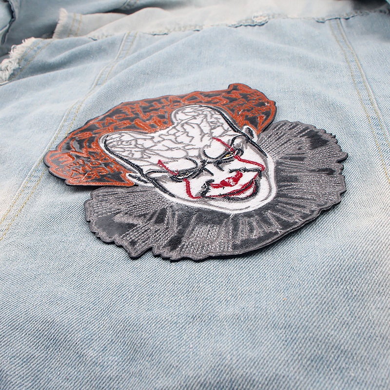 Large Cool Things Patches, Horror Movie Applique For Men, Embroidered Iron  On Clothing