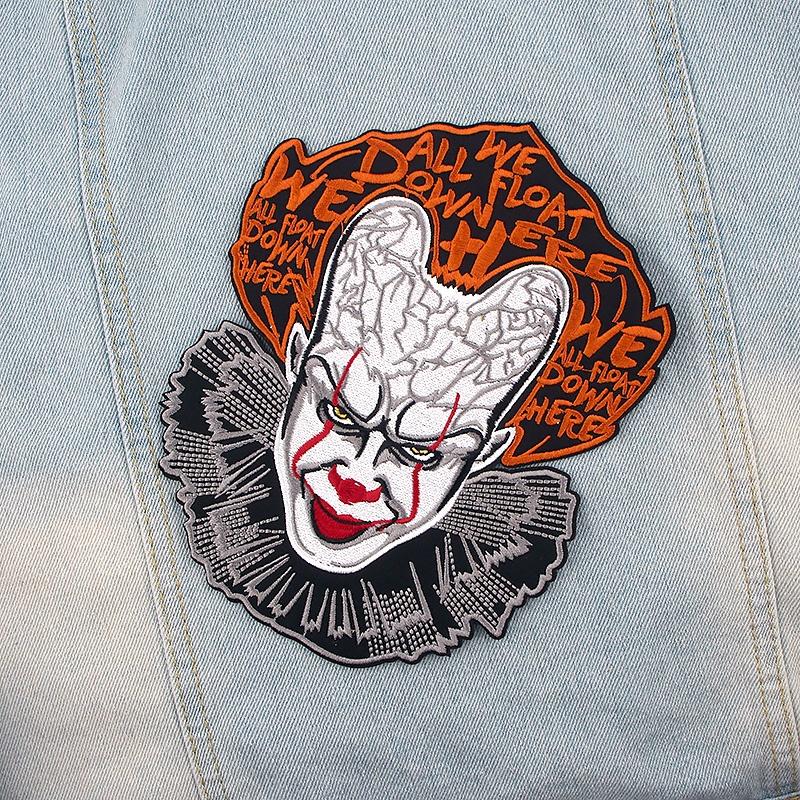 Large Cool Things Patches Horror Movie Applique Men - Temu