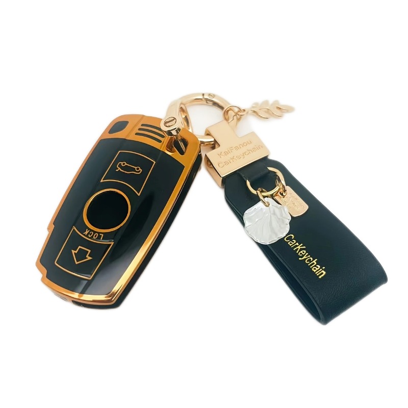 Key Fob Cover With Keychain For E 87 3 5 6 Series M 5 X1 X5 X6 Z 92 - Temu