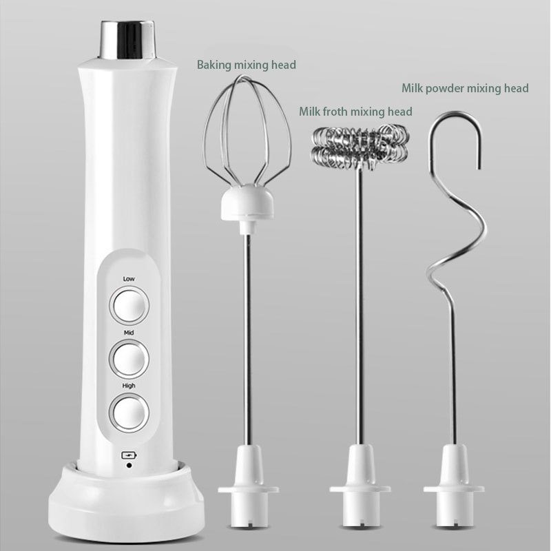 Portable Rechargeable Milk Frother 3 in 1 Handheld - Temu
