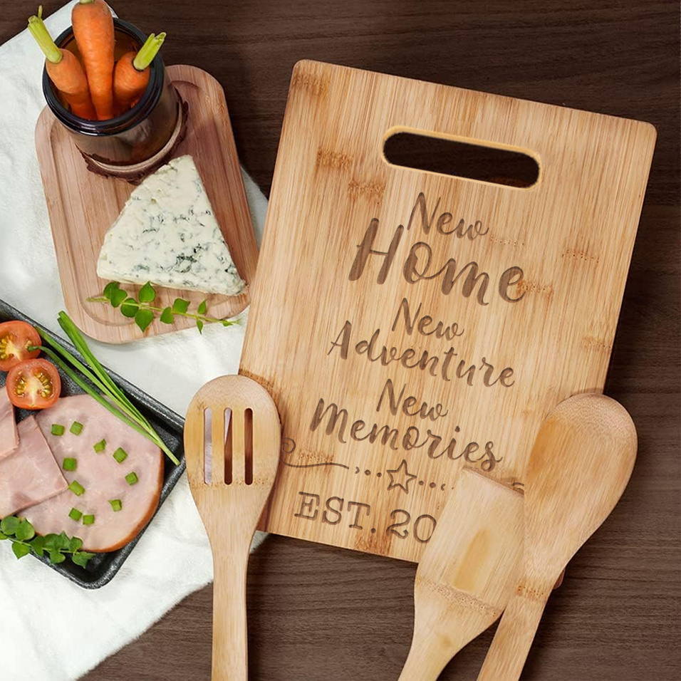 Housewarming Gifts for New House New Home Cutting Boards Gift with Utensil  Set for Homeowner House Warming Kitchen Gifts for New House First Home New