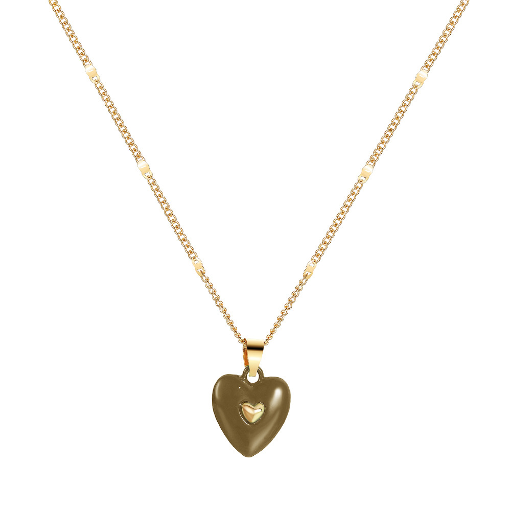 14k Gold Heart Necklace/ Heart Necklace/ Gold Necklaces/ Love