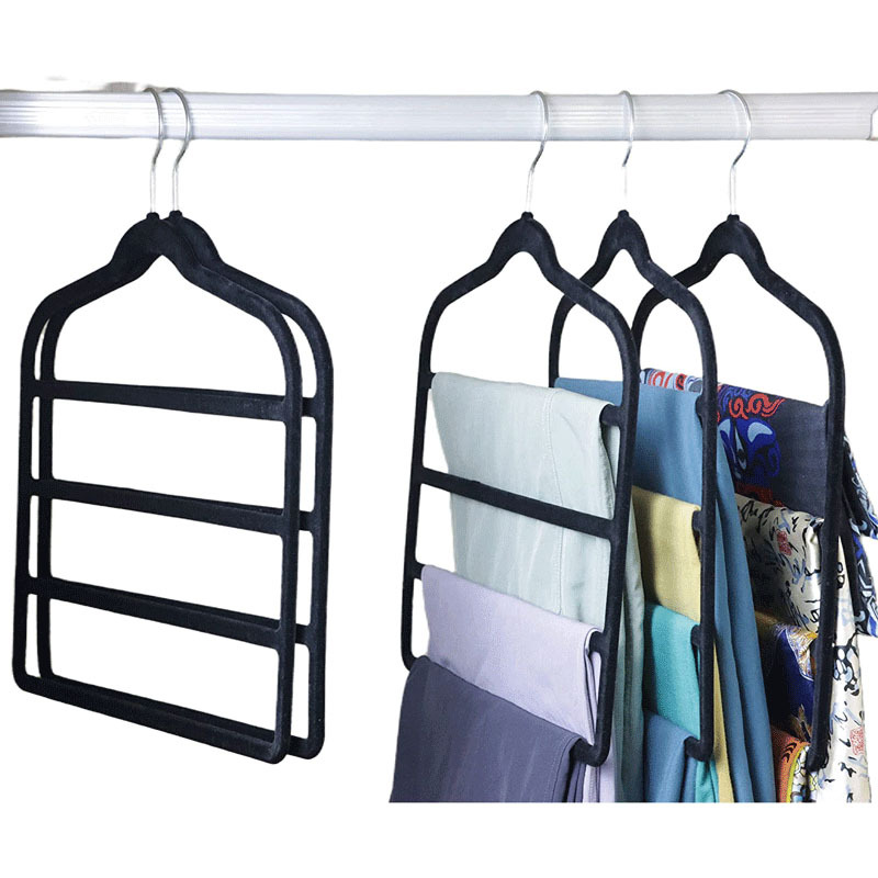 Flocking Anti clip Clothes Hangers Hoodies/pants - Temu