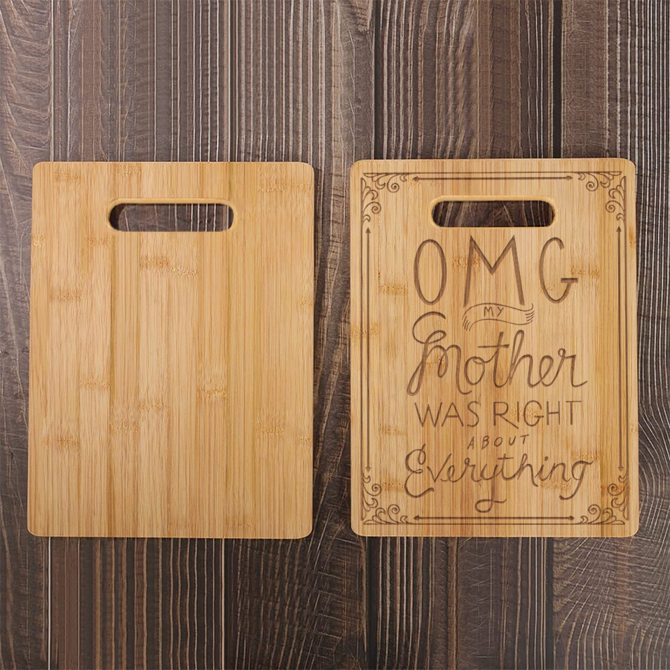 Bamboo Cutting Board for Mom Mom Gifts for Birthday, Mother's Day