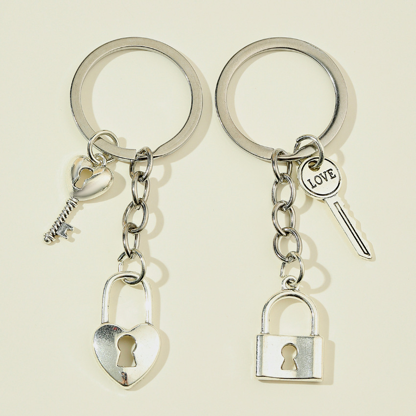 Cute Couple Bag Love Lock Keychain, Jewelry Bag Purse Charm Accessories -  Temu