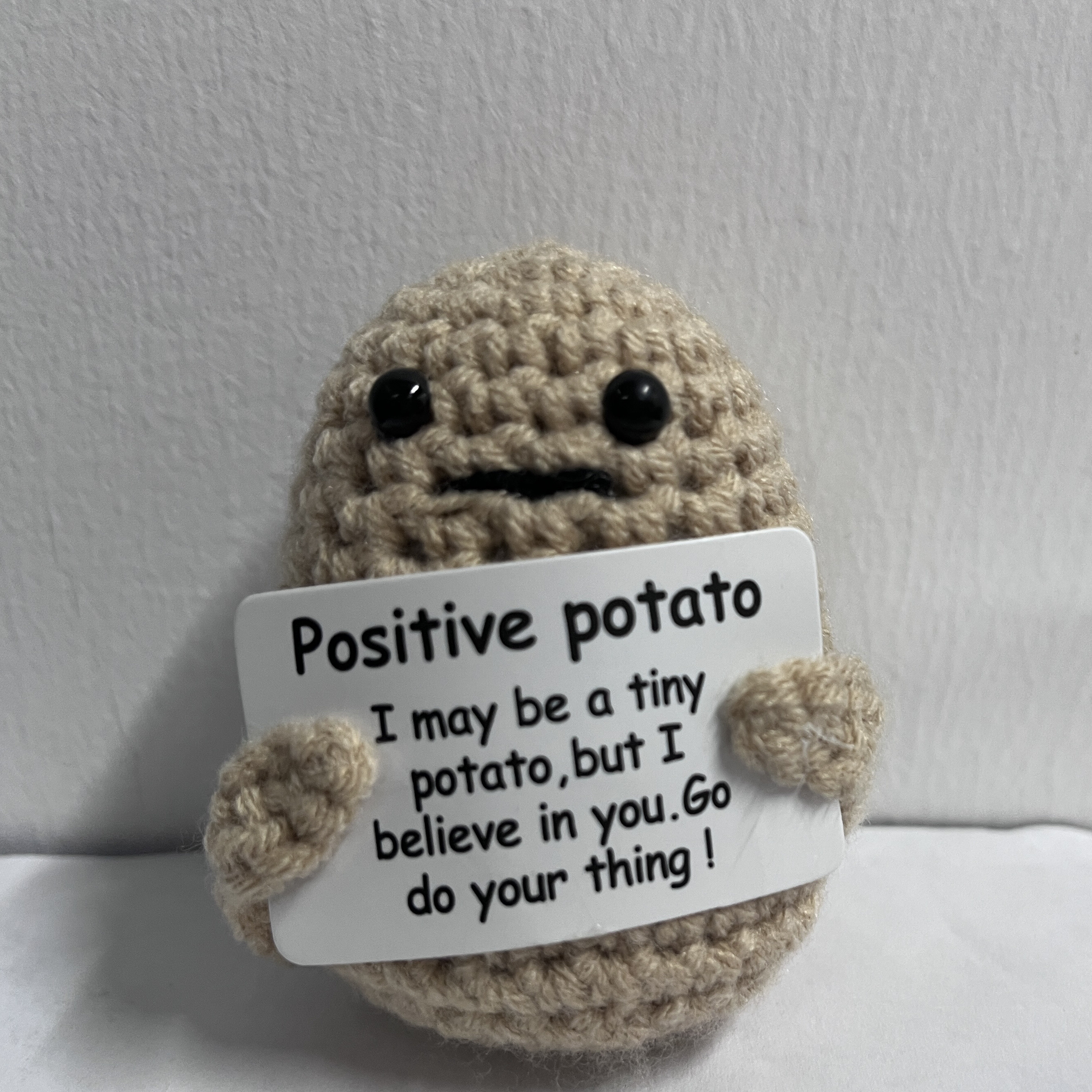 Positive Potato, Bulk Emotional Support Potato with Positive Cards and  Bags, Cute Crochet Doll Toy, Inspirational Gifts for Friends Birthday  Christmas