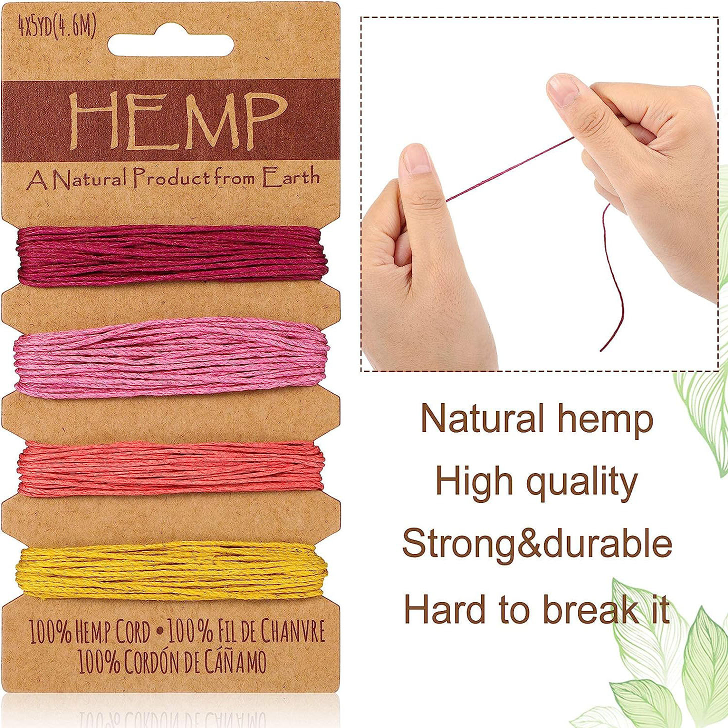 Hemp Variety Pack - Earth Tones - 1mm -2mm thickeness